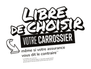 Illustration indiquant que l'on est libre de choisir notre carrossier même si une assurance vous dit le contraire