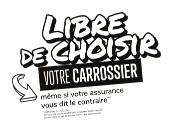 Illustration indiquant que l'on est libre de choisir notre carrossier même si une assurance vous dit le contraire