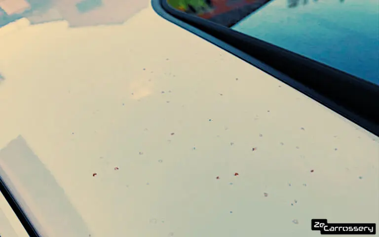 j ai des taches de resine sur mon véhicule je fais quoi ?