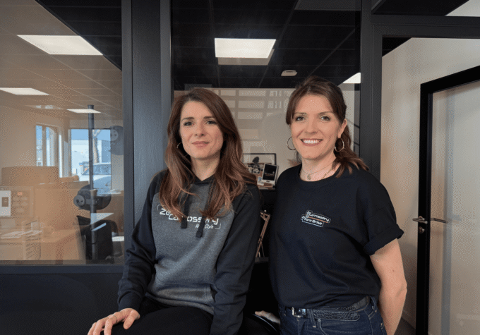 Lucie et Laura de ZeCarrossery au sein des locaux