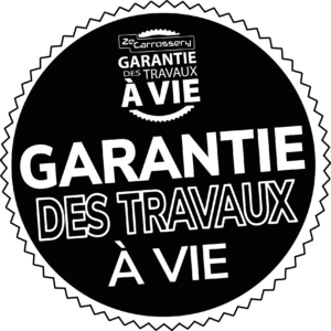 Macaron de l'avantage garantie à vie des travaux
