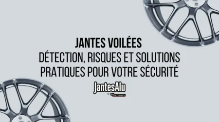 Photo de mise en avant avec des illustrations de jantes et le titre :Jantes voilées : détection