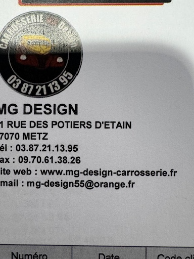Logo de la carrosserie Mg Design