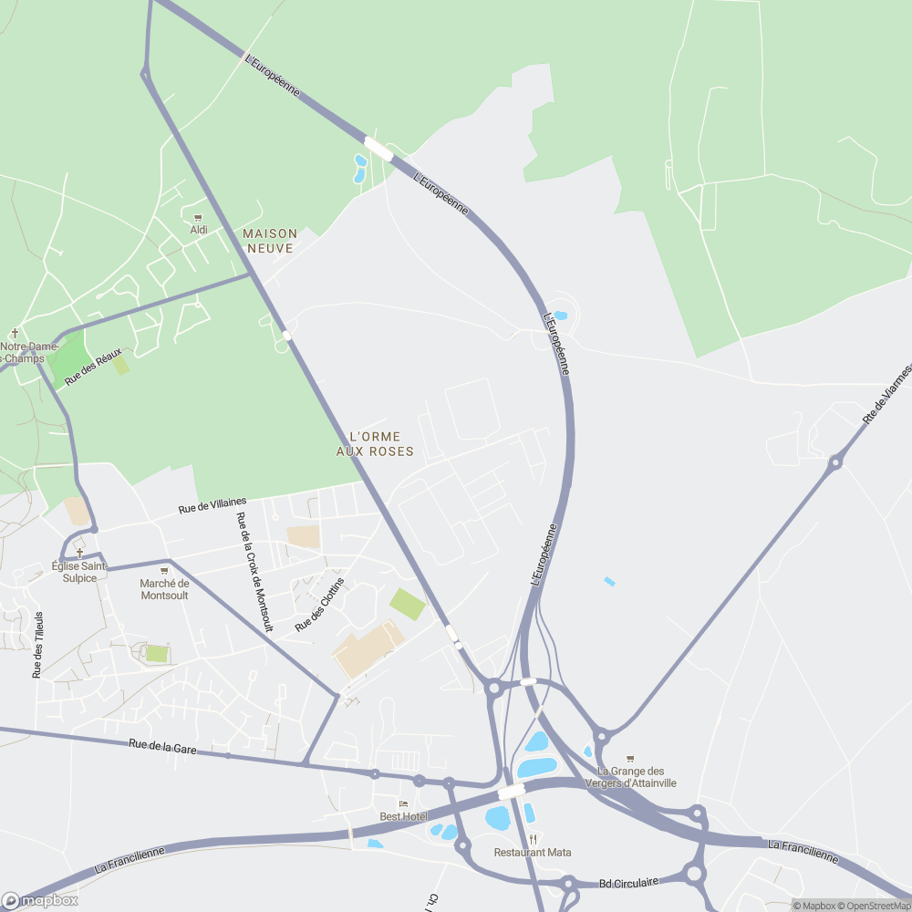 Carte de localisation de Greenway Garage à Montsoult