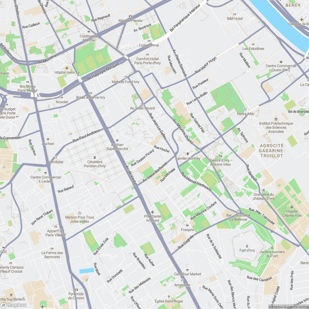 Carte de localisation de Svr Automobiles à Ivry Sur Seine