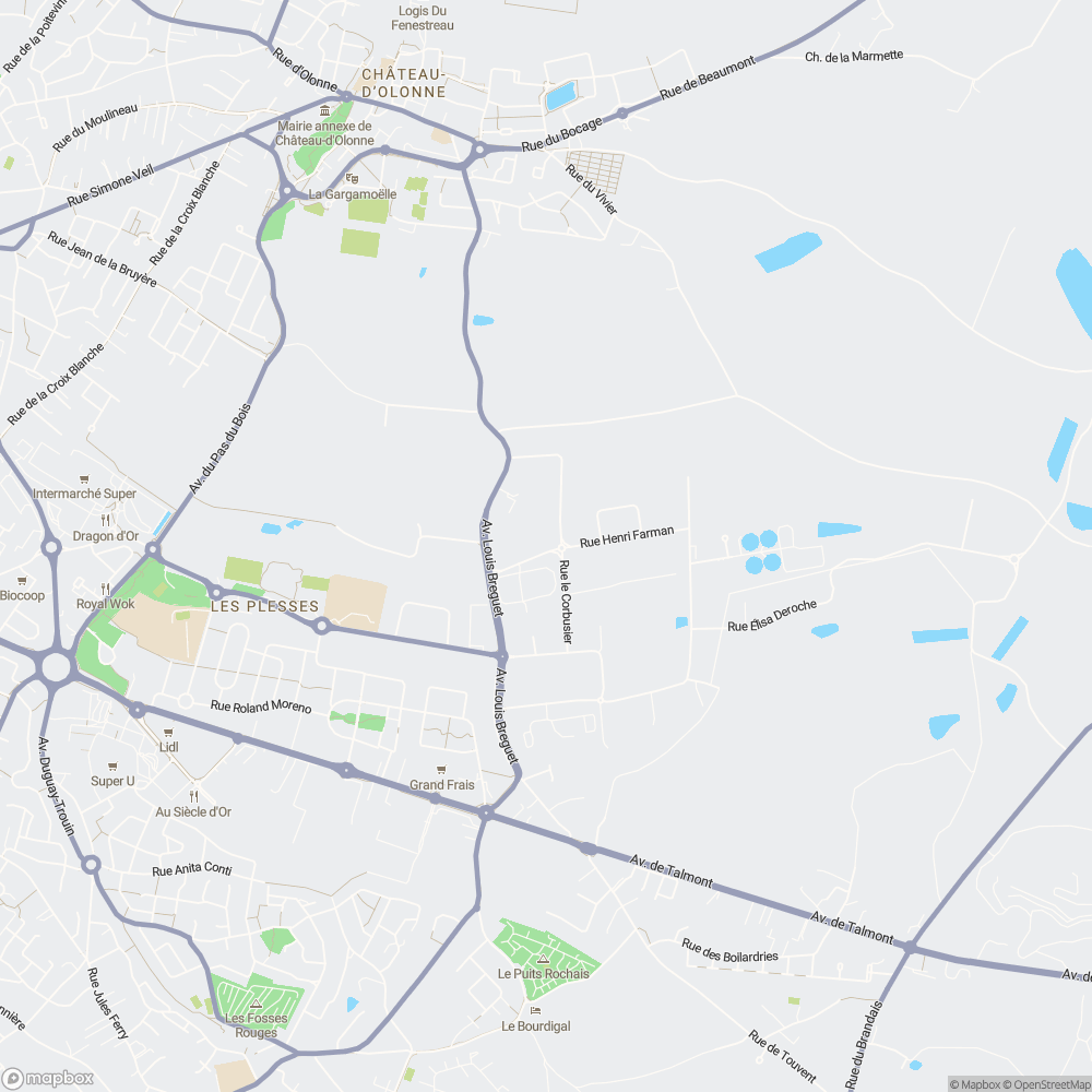 Carte de localisation de Ras Carrosserie à Chateau D Olonne
