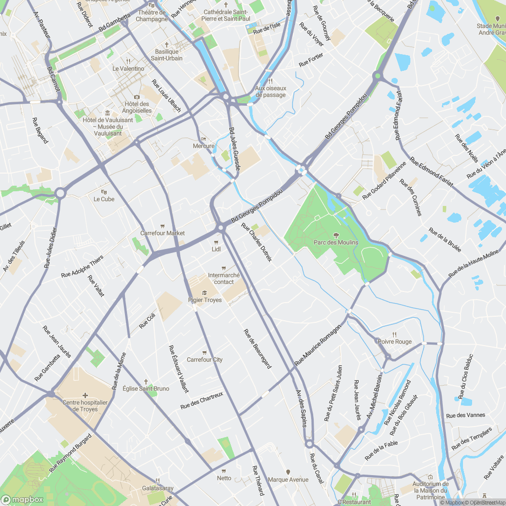 Carte de localisation de Carrosserie Battaglia à Troyes